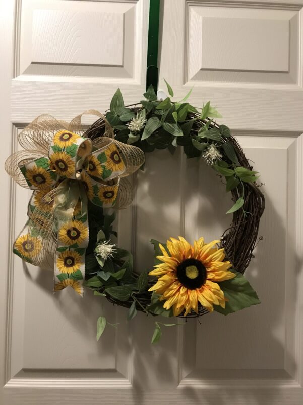 Grapevine Sunflower Wreath