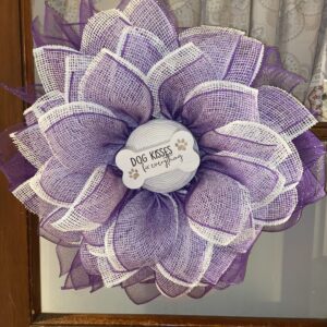 Sunflower Dog Kisses Wreath