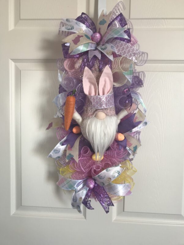 Easter Gnome Swag wreath
