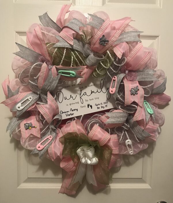 Baby Girl Wreath