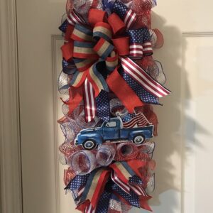 Patriotic Swag Wreath