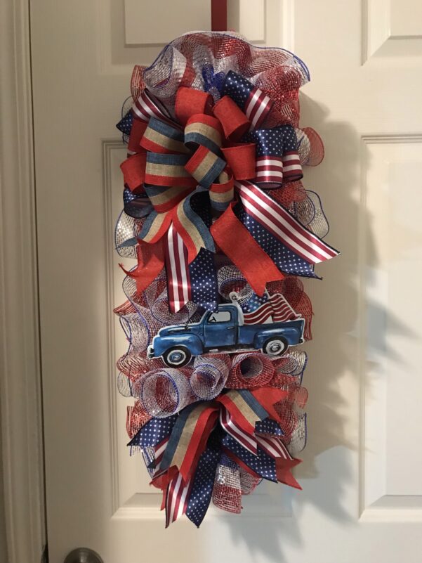 Patriotic Swag Wreath