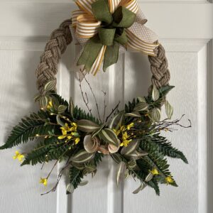 Braided fern Wreath