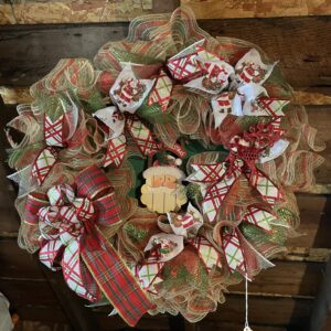 Santa Christmas Wreath
