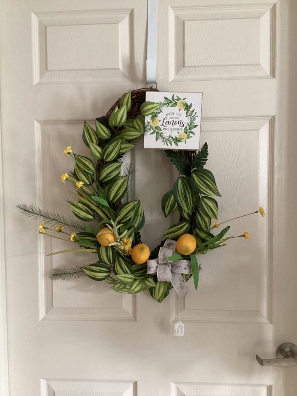 Grapevine with Lemons Wreath