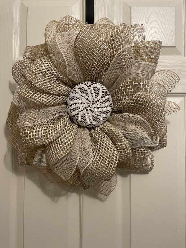 Sunflower Biege Wreath