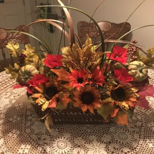 Centerpiece-Horizontal Fall Basket