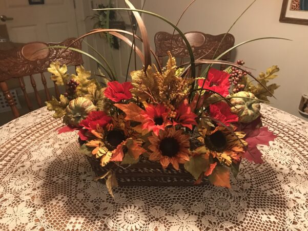 Centerpiece-Horizontal Fall Basket