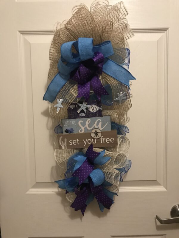 Let the Sea Set You Free Swag Wreath