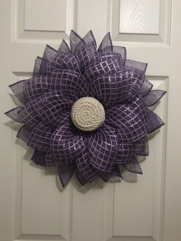 Sunflower Purple Wreath