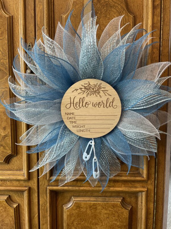 Baby Blue Wreath