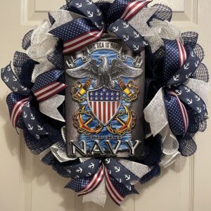 Navy Military Wreath