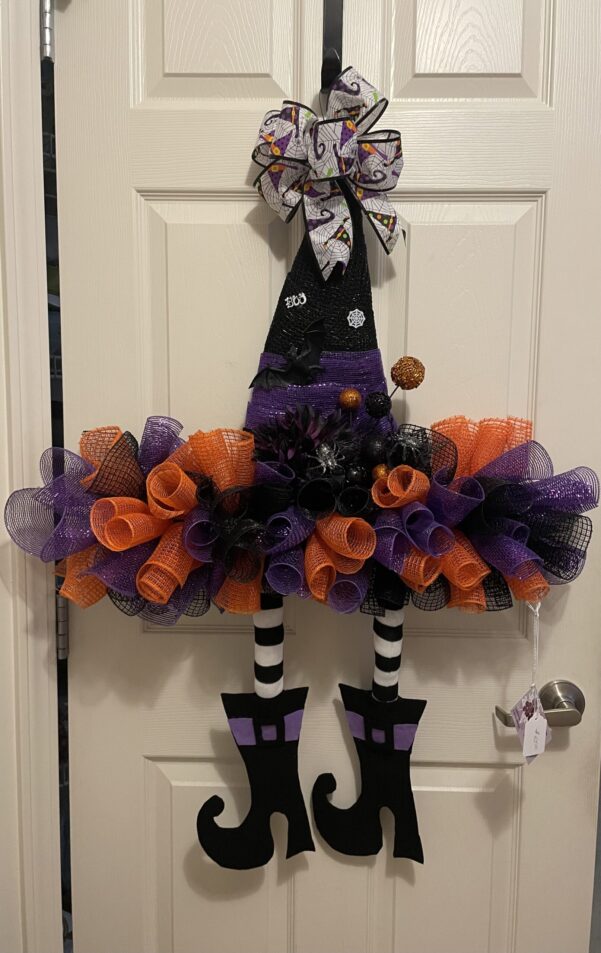 Halloween Witch Hat Wreath