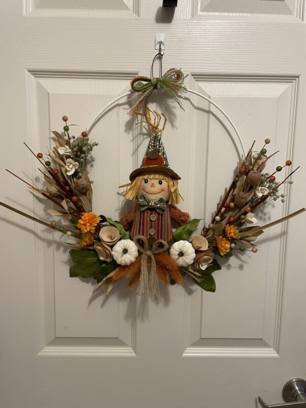 Scarecrow ring wreath