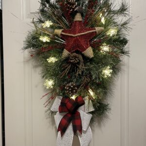 Christmas Star Swag Wreath
