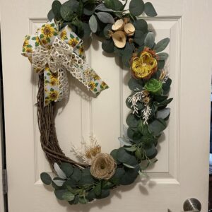 Grapevine oval wreath