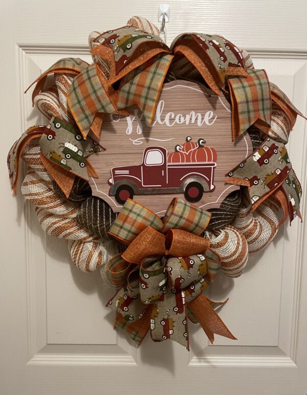 Pumpkin Truck Wreath
