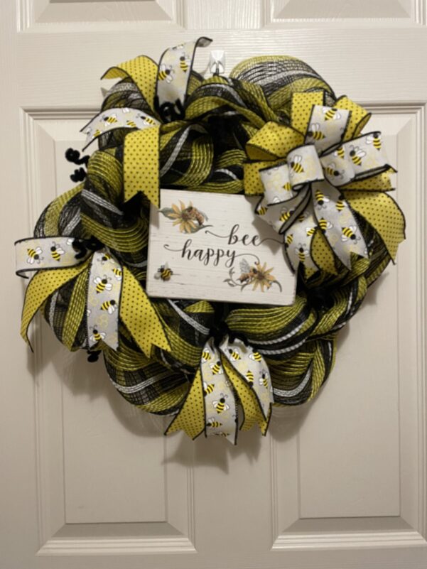 Bee Happy Wreath