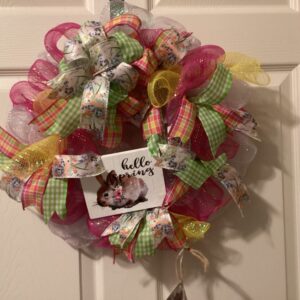 Bunny Says Hello Spring Wreath