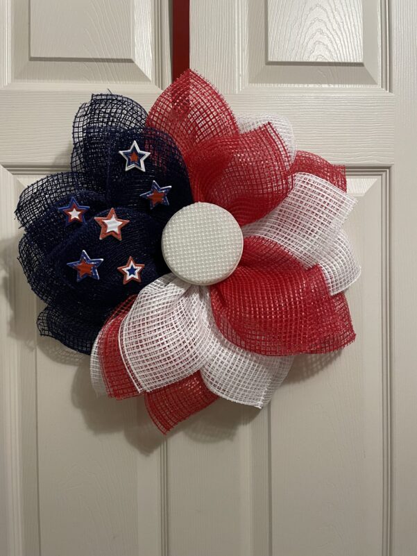 Patriotic Flower Wreath
