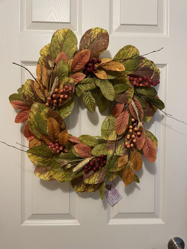 Grapevine Fall leaves and berries wreath