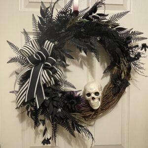 Grapevine Scull wreath