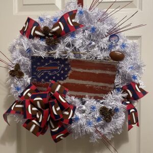 Buffalo Bills Christmas Wreath