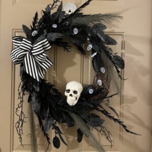 Grapevine Scull wreath