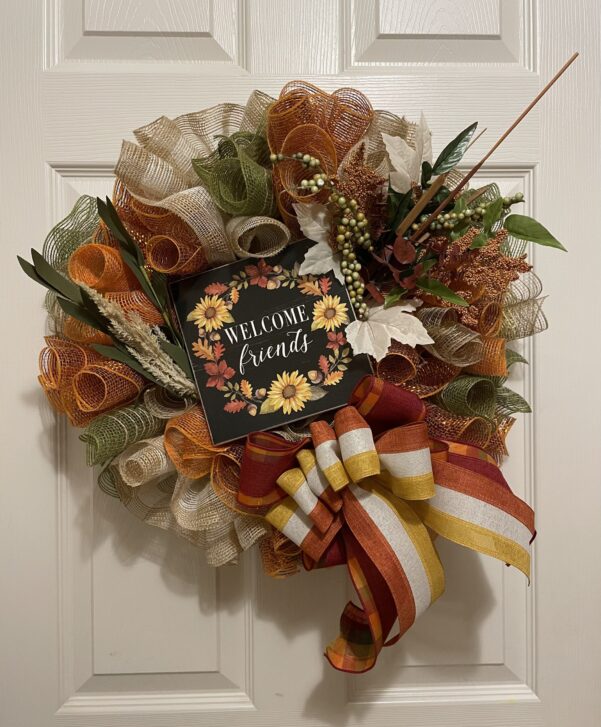 Fall Welcome Friends Wreath