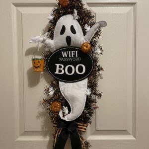 Halloween Boo Ghost wreath swag