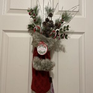 Christmas Stocking Wall Hanging Wreath