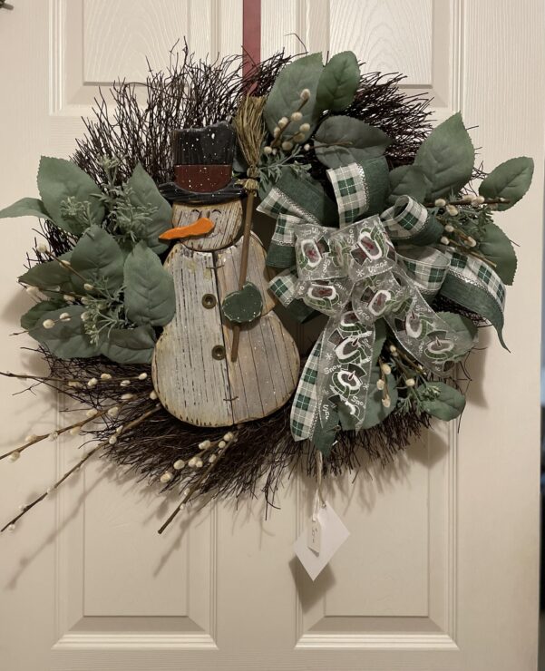 Twig Snowman wreath