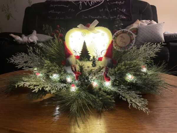 Lighted Heart Centerpiece