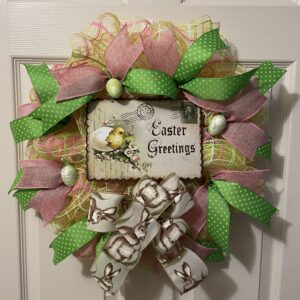 Easter Greetings Pancake Wreath