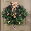 Grapevine and coral flowers wreath - Image 2