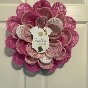 Hello Little One Wreath